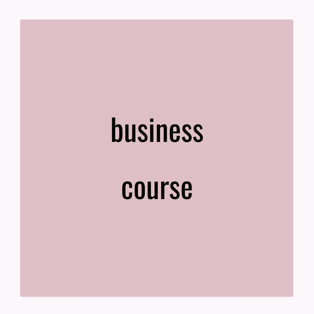 Business course