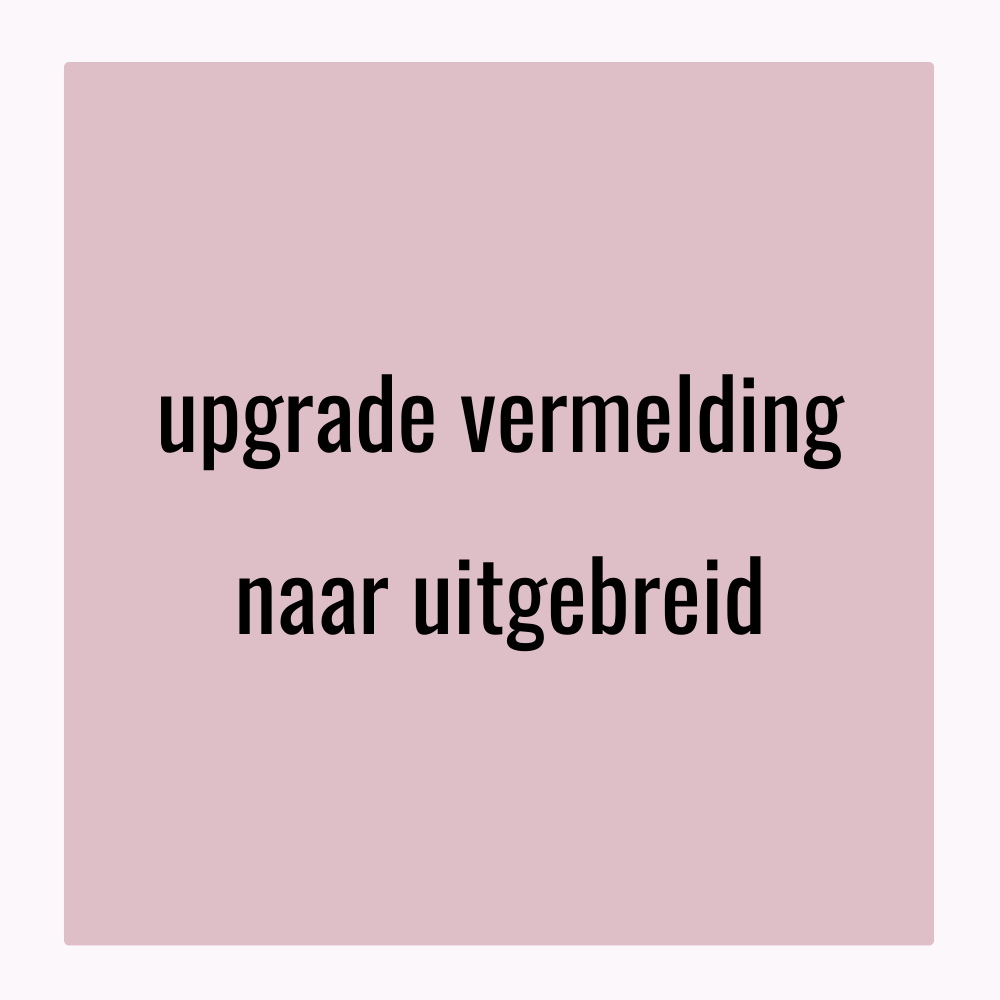 Upgrade vermelding naar Uitgebreid