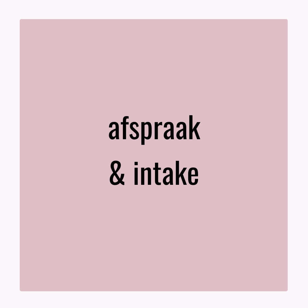 Afspraak & intake